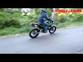 proses belajar wheelie klx150