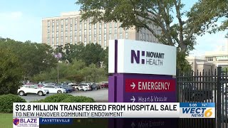 $12.8 million transferred to New Hanover Community Endowment from hospital sale