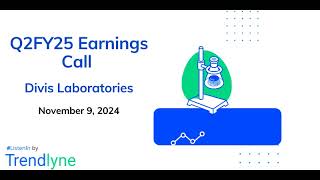 Divis Laboratories Earnings Call for Q2FY25