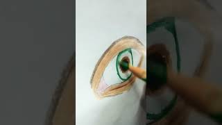 how to draw realistic eye drawing #shorts