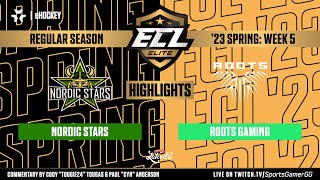 ECL Elite Spring '23 HIGHLIGHTS | Nordic Stars vs. Roots Gaming - NHL 23 EASHL 6s Gameplay