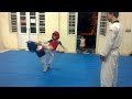 TKD WTF #14 - Sparring practice 5 - 7 yrs old