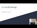2.1 Local Storage and JSON