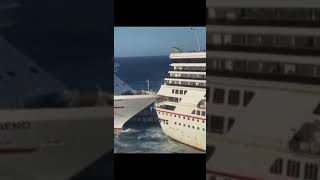 Cruise ship Crash: Carnival Glory strikes Carnival Legend in Cozumel, Mexico
