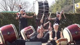 Taiko Drums:'Yataibayashi' Annaka Sogo Gakuen HS in Annaka Cherry Blossom Festival