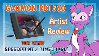 Gaomon PD1560 Review with Top Wing Teens Speedpaint/Timelapse