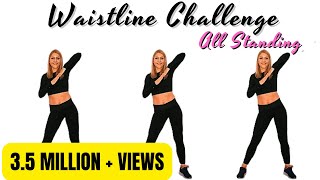 🔥30 MIN WAISTLINE CHALLENGE🔥NO JUMPING🔥SHAKE &TONE WORKOUT for ABS, OBLIQUES & ARMS🔥UPPER BODY TONE🔥