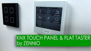 KNX Z35 touch panel \u0026 Flat taster by Zennio - SMART HOME SYSTEMS