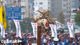 平成30年 富岡八幡宮例祭（深川八幡祭り）二之宮本社神輿渡御 宮入道中