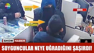 Soyguncular neye uğradığını şaşırdı!