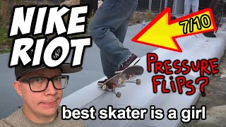 Nike SB Riot Skateshop REVIEW: PRESSURE FLIP!? #skateboarding