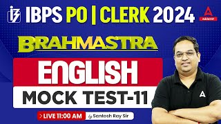 IBPS PO & Clerk 2024 | English Mock Test By Santosh Ray #11