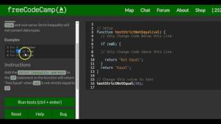 Comparison with the Strict Inequality Operator, freeCodeCamp Basic Javascript