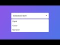 Create A Custom Select Box using only HTML & CSS