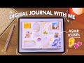 ASMR cozy digital journal with me ✦ on my iPad in GoodNotes 5 | Apple Pencil writing sounds 👂💕