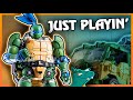 JUST PLAYIN' with a Transforming LEONARDO [Heat Boys MechaTran TMNT]