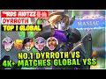 MANIAC!! No.1 Dyrroth VS 4K+ Matches YSS & Supreme Popol + Khaleed [ Top 1 Dyrroth ] ™RDS riotzz튱倫