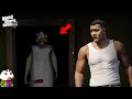 GTA 5 : FRANKLIN ESCAPING FROM GRANNY'S HOUSE 😯👻