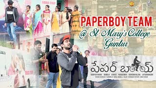 #PaperBoy | St Mary's College-Guntur | Santosh Shoban, Riya Suman,Tanya Hope | Jaya Shankarr |