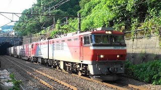 土曜日出勤途中に貨物列車撮影　稲城付近　2018-07-14