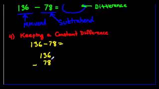 Subtraction Strategy - Keeping a constant difference