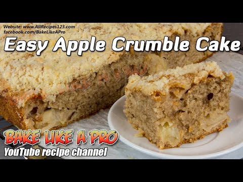 Easy Apple Crumble Cake Recipe ! - You will LOVE THIS ! Easy Apple Crumble Cake Recipe ! - You will LOVE THIS !