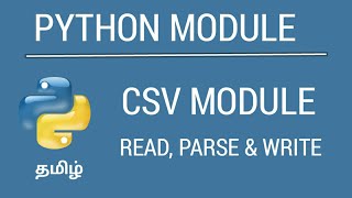 Python - CSV Module | Tamil | iCoding