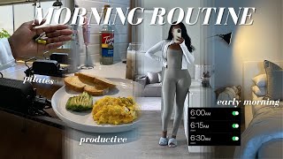 REALISTIC MORNING ROUTINE 2023 | healthy habits & productivity
