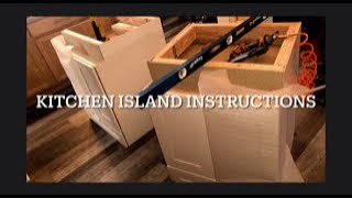 How to build and install kitchen island cabinets
