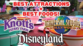 3 THEME PARKS IN 1 DAY! BEST OF Disneyland, Knott's Berry Farm, \u0026 Universal Studios