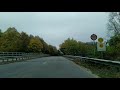 driving. village in germany. autumn.