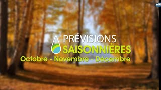 Prévisions Saisonnières pour Octobre, Novembre et Décembre 2024 : Vers un automne sec et doux.