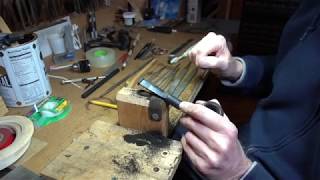 Replacing a High Grade Pipe Stem PART 8 -- Hand tool shaping A