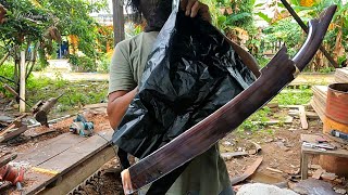 Super creative blacksmiths make gagags and knife sheaths from horns