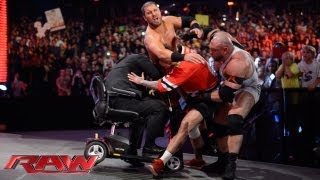 Ryback and Curtis Axel attack CM Punk: Raw, Sept. 23, 2013