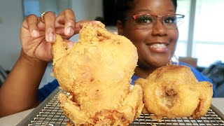 ASMR COOKING SOUNDS DEEP FRIED CORNISH HENS 요리 소리