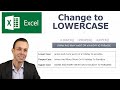 Change Text to Lowercase or Uppercase in Excel (or First Letter Capitalized!)