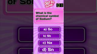 What is the Chemical Symbol of Sodium? | Chemistry Quiz | Science Facts #shortsfeed