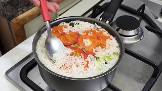 Recipe for Single fluffy rice with broccoli