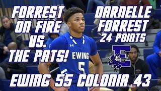 Ewing 55 Colonia 43 | Boys Basketball highlights | Darnelle Forrest 24 points