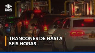 Centenares de viajeros vivieron una odisea en su regreso a Bogotá