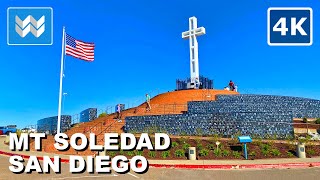 [4K] Mount Soledad National Veterans Memorial Park - San Diego Best Viewpoint 2025 Walking Tour