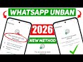 Whatsapp Ban Problem New 2026 ✅(100% Working) || This account can't use Whatsapp Problem New 2026