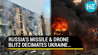 Explosions Rock Kyiv, Other Ukrainian Cities After Russia Fires Missile & Drones; Zelensky Says…