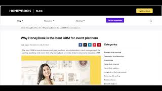 🔥 Why HoneyBook is the Best CRM for Event Planners