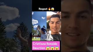 Cristiano Ronaldo React Video 😱 #short#football #soccer #ronaldo #messi#neymar #respect #tiktok #cr7