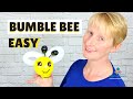 How to Make a Quick Balloon Bumblebee - Easy Balloon Bee Balloon Animal Tutorial 🐝