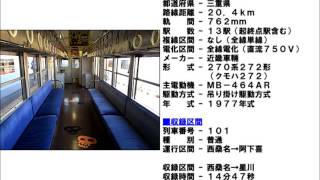 【番外編走行音】三岐鉄道北勢線　270系【一部区間】