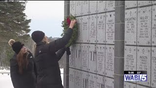 Over 500 wreaths placed as part of veteran’s remembrance ceremonies in Augusta