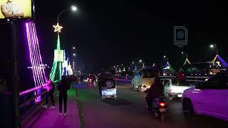 Lighting of Siliguri Mahananda Bridge on the occasion of Christmas